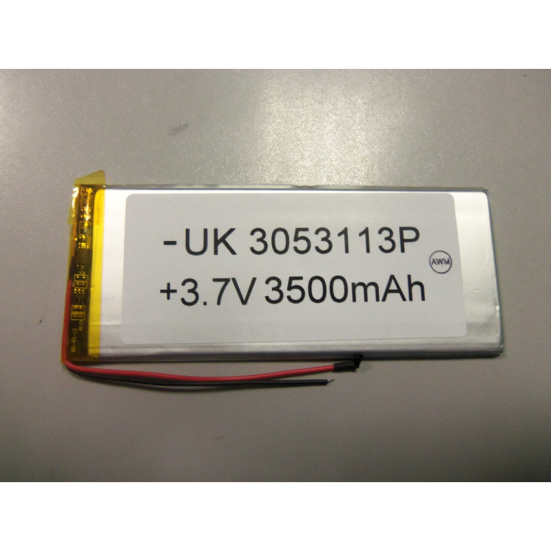 Внутрішній Акумулятор 3*51*143 (3900 mAh 3,7 V) 3550140 AAA клас в Запоріжжі