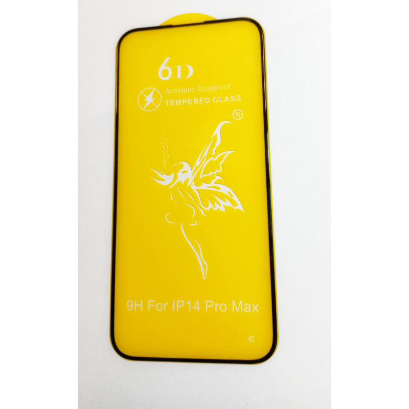 Захисне скло 6D PREMIUM для IPhone 14 Pro  black  чорний