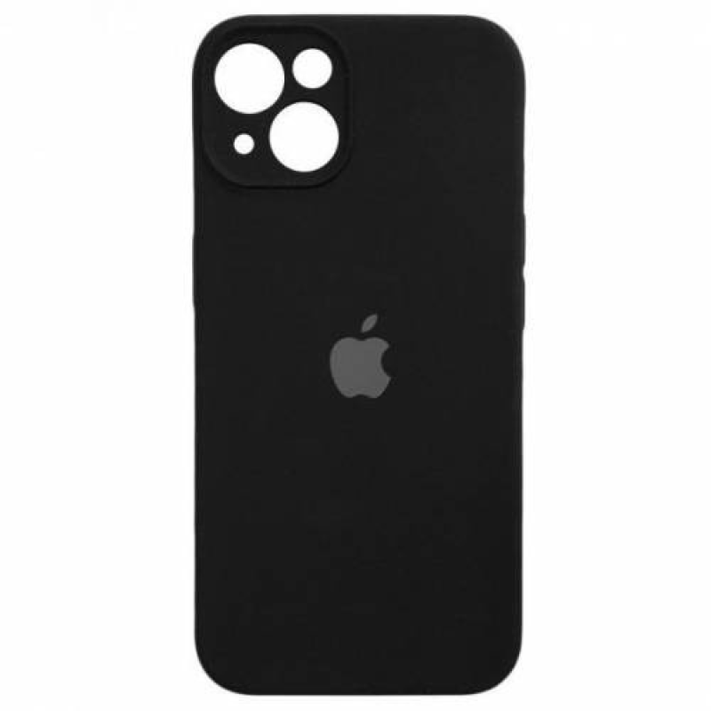 Чохол Silicone case Full Camera Apple iPhone 15 Black (Чорний)