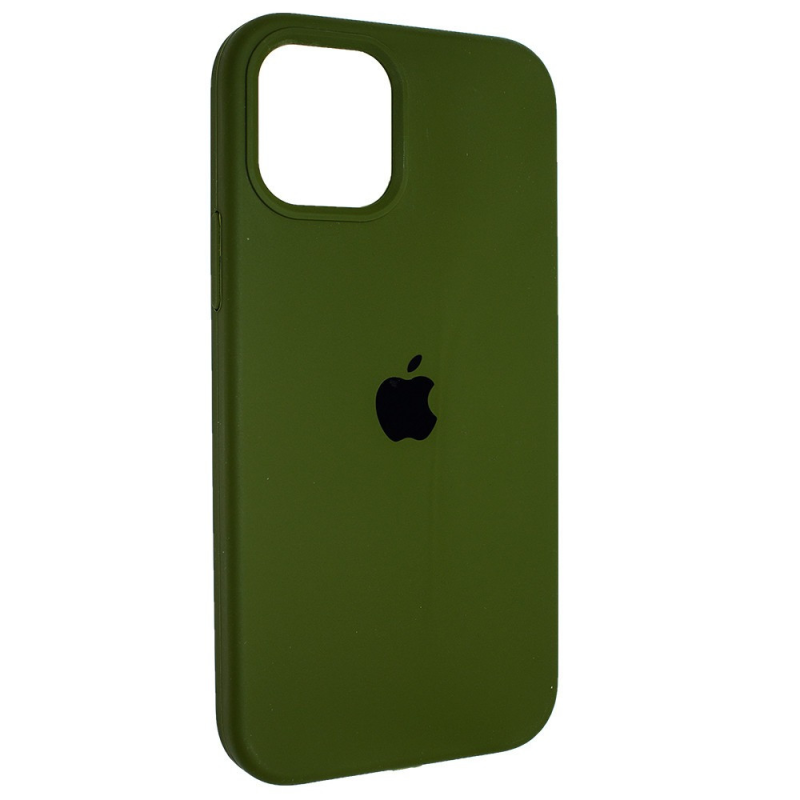 Silicone Case Full для iPhone 12 Pro Max (48) virid Хакі