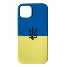 Чохол для Apple iPhone 14 Pro Silicone Case Full Ukraine / закритий низ Україна
