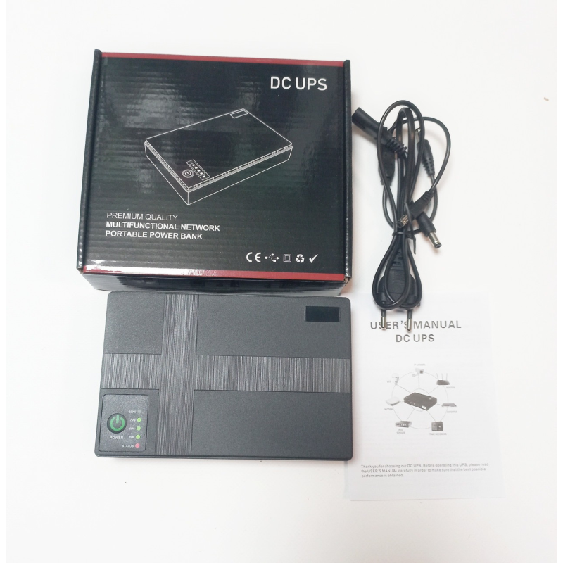 Mini UPS ДБЖ DC1018P 5V9V12V 10400mah 18 Вт для камери, роутера, сигналізації DC1018CP