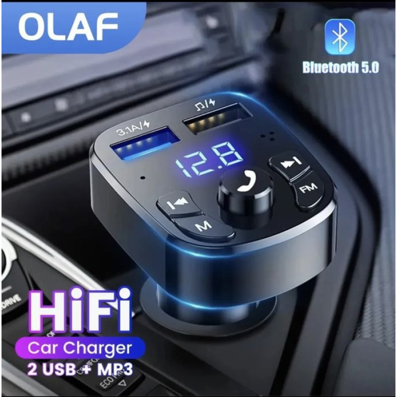 Автомобільний адаптер FM модулятор Трансміттер Bluetooth 5.0