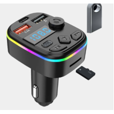 Автомобільний адаптер FM-модулятор трансмітер Bluetooth 5.0