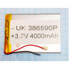 Внутрішній Акумулятор 3,8*65*89 (4000 mAh 3,7 V) 386590 AAA клас в Запоріжжі