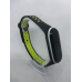 Ремінець перфорований Sport браслет Mi Band 3/4 MiBand 3/4 мі бенд 3/4 чорно-зелений