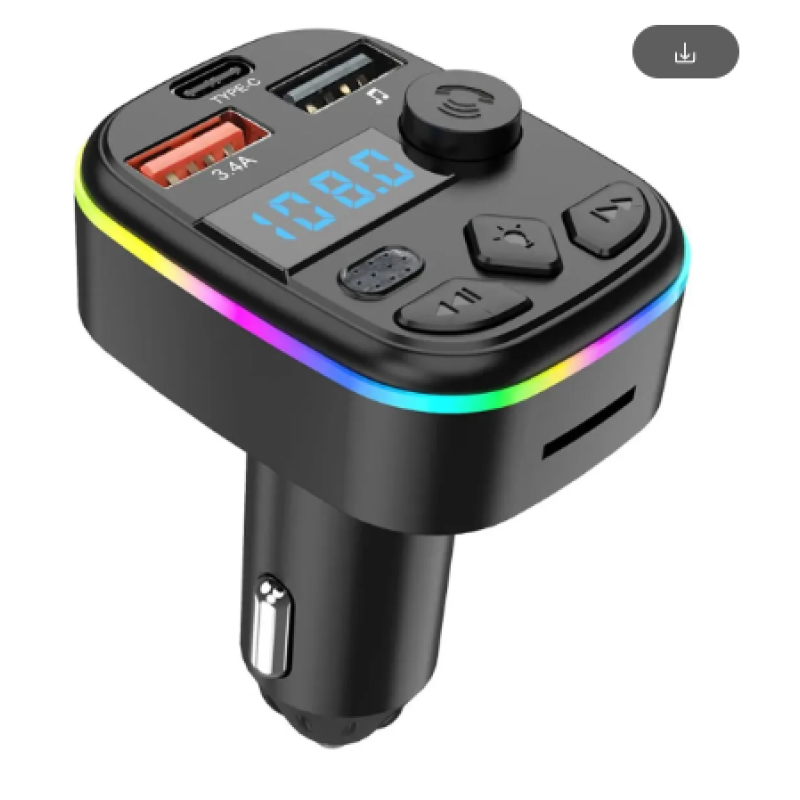 Автомобільний адаптер FM-модулятор Трансмітер Bluetooth 5.0