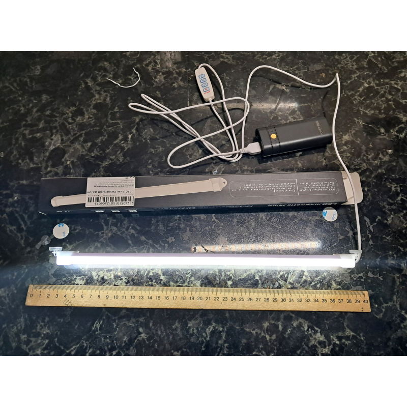 Світильник LED для дому, USB-роз“єм, з можливістю затемнення, перемикається 3 режимами кольорів. 37 см