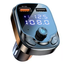 Автомобільний адаптер FM-модулятор Трансмітер Bluetooth 5.0 АЗП USB QC3.0