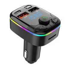 Автомобільний адаптер FM-модулятор трансмітер Bluetooth 5.0 USB 3.1 A PD Type-C