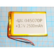Внутрішній Акумулятор 3*51*68 (2500 mAh 3,7 V) 045070 AAA клас