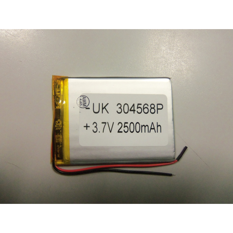 Внутрішній Акумулятор 3,5*49*69 (2500mAh 3,7 V) 304568 AAA клас в Запоріжжі