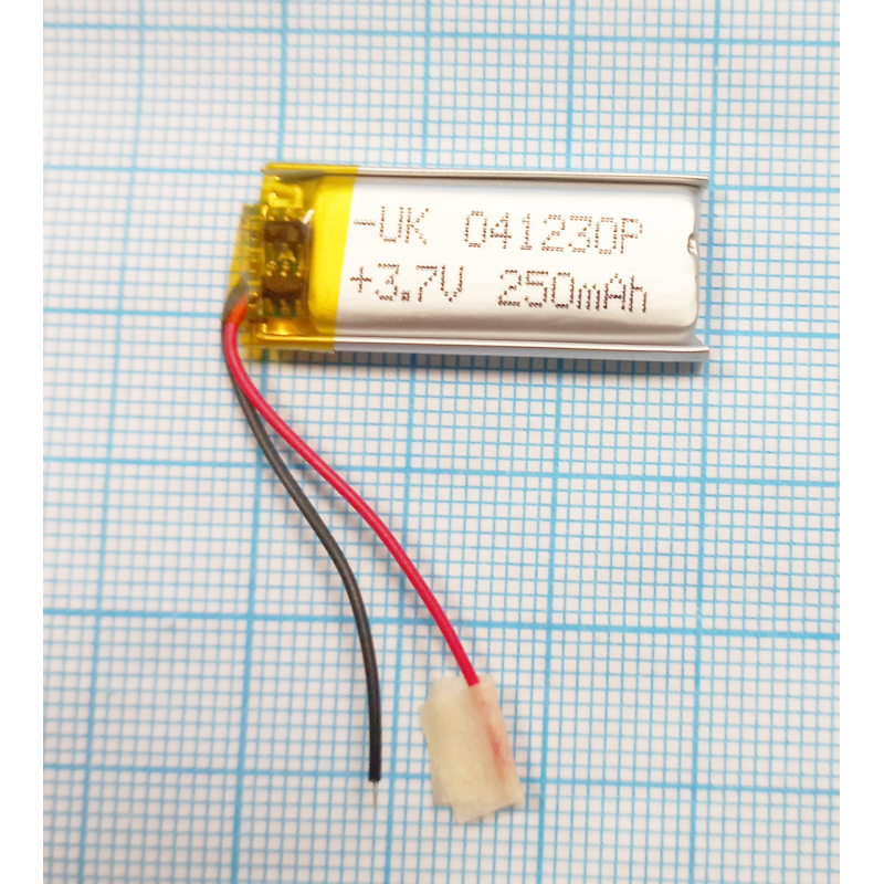 Внутрішній акумулятор 4*12*31 (250 mAh 3,7V) 041230 AAA клас в Запоріжжі