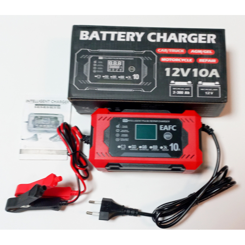 Зарядний пристрій для автомобільного акумулятора 12 V 10 A (зарядка + імпульсний ремонт)