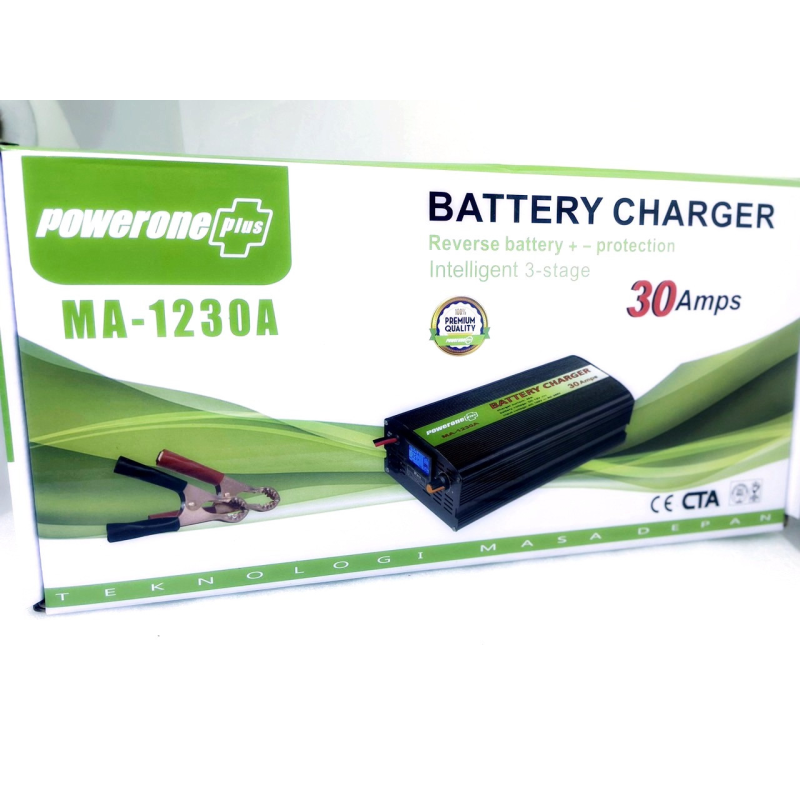 Зарядное устройство для акумулятора з дисплеєм Powerone Battery Charger 30A MA-1230A