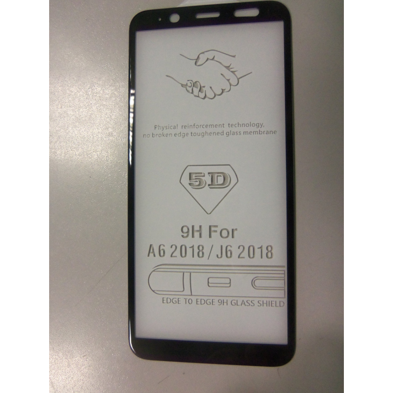Захисне скло для Samsung Galaxy A6 plus 2018 5D на весь екран