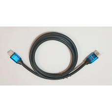 Кабель HDMI-HDMI (2.0V) 2K*4K 1.5м Чорний із блакитним