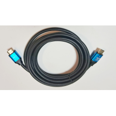 Кабель HDMI-HDMI (2.0V) 2K*4K 3 м Чорний із блакитним