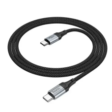 Кабель PD Кабель HOCO X102 Fresh 60W charging data cable Type-C to Type-C 1m. чорний