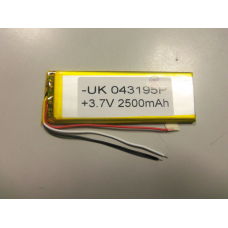 Внутрішній Акумулятор 3,8*33*97 (2500 mAh 3,7 V) 043195 AAA клас в Запоріжжі