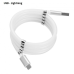 Кабель для зарядки SuperCalla на магнітах Cable Lightning(iPhone), Білий, 2.4 А, model-D34