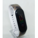 Ремінець силіконовий браслет Mi Band 3/4 мі бенд 3/4 піксель білий
