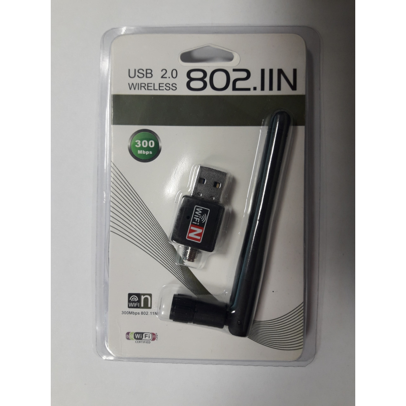USB Wi-Fi сетевой адаптер Wi Fi 802.11n (PC,T2)+ Антенна (Long)