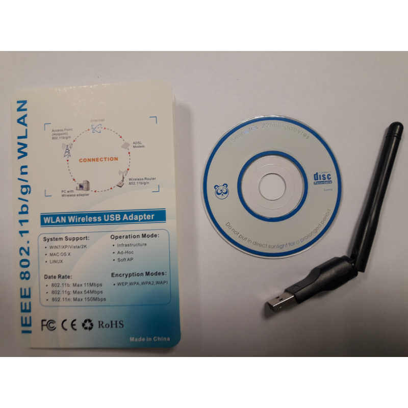 WiFi адаптер для тюнера Ralink RT5370 (зовнішня антена)