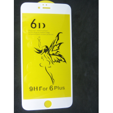 Захисне скло 6D PREMIUM для Iphone 6 plus white білий