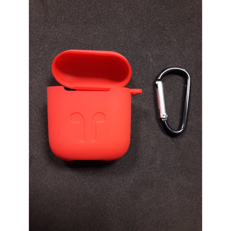 Чохол для навушників case Apple Airpods червоний