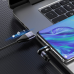 Кабель магнітний TOPK AM59 3в1 micro usb, lightning, type c (2 m) — Black 3 Ампери