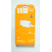 Зарядний мережевий пристрій, адаптер живлення DENMEN DC02T (2 USB 2.1 A) Type-C White