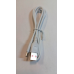 Кабель USB — Type-C з функцією швидкого заряджання та передавання даних Denmen USB to Type-C Білий 1 м тих упак