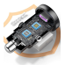 Автомобільний зарядний пристрій АЗП Essager Gyroscope Mini Charger 30 W (ECCAC-TL01) 3.0 Quick Charge