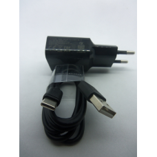 Мережевий зарядний пристрій(СЗУ) 5v 2a з кабелем usb 2.0 Type-c для телефонів і планшетів колір чорний