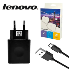 Мережевий зарядний пристрій micro USB Lenovo 5V 2A для телефонів і планшетів чорний