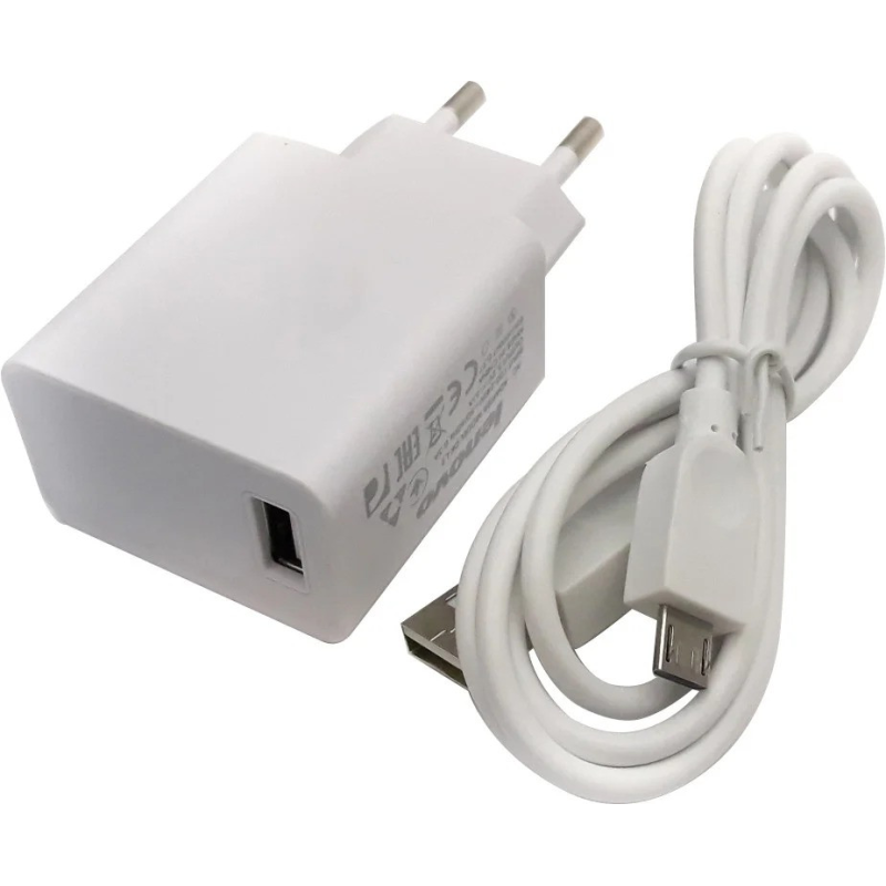 Мережевий зарядний пристрій micro USB Lenovo 5V 2A для телефонів і планшетів білий