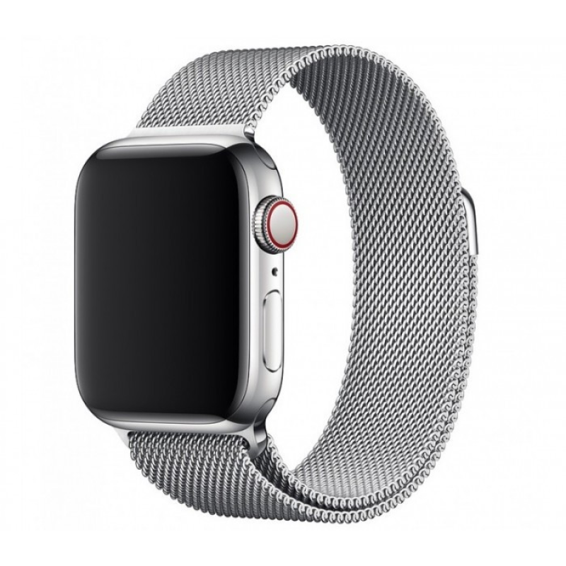 Ремінець Milanese Loop Band for Apple Watch 44 mm Silver