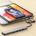 Алюмінієвий USBHAB ХАБ 8 в 1 8 / USB-C хаб з 4 USB-портами, Type-C портом, TF/SD-картридер, аудіовиходом