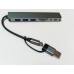 Алюмінієвий USBHAB ХАБ 8 в 1 8 / USB-C хаб з 4 USB-портами, Type-C портом, TF/SD-картридер, аудіовиходом