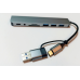 Алюмінієвий USBHAB ХАБ 8 в 1 8 / USB-C хаб з 4 USB-портами, Type-C портом, TF/SD-картридер, аудіовиходом