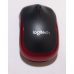 Бездротова миша Logitech M185 1х1 чорно-червона  для ПК з ресивером (2063-235)