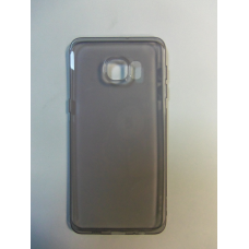 Чохол силіконовий супер тонкий Superslim Qu case Samsung G925 Galaxy S6 Edge plus S6 Edge+ прозорий чорний