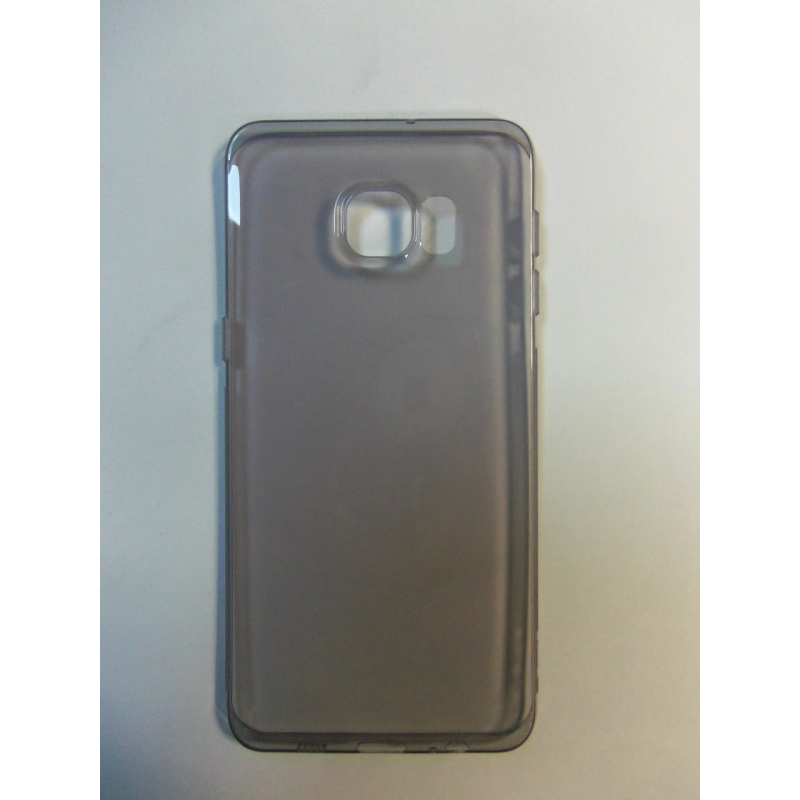 Чохол силіконовий супер тонкий Superslim Qu case Samsung G925 Galaxy S6 Edge plus S6 Edge+ прозорий чорний