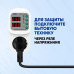 Бар“єр реле напруги в розетку TOMZN TOSVA-16 для захисту холодильника та приладів від стрибків напруги та перевантаження