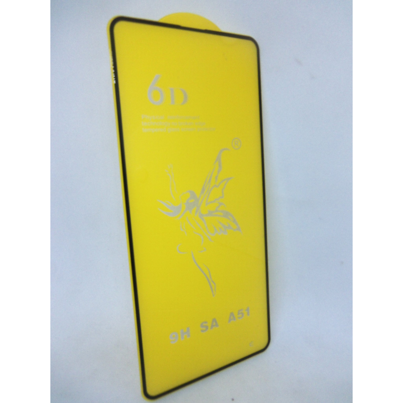 Захисне скло 6D Glass Premium Samsung A515 Galaxy A51 2020 на весь екран Чорний