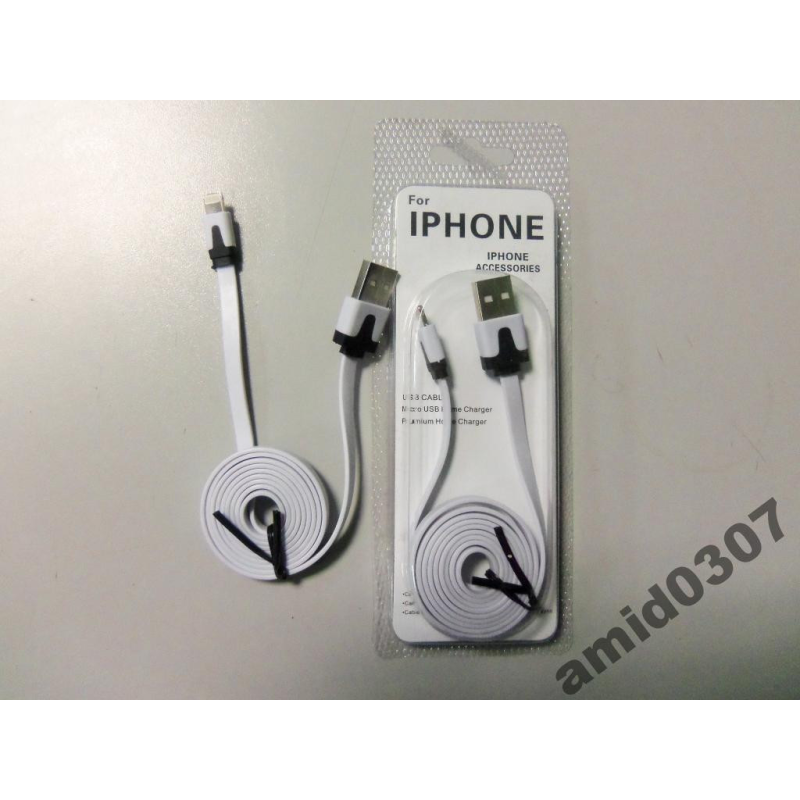 Кабель USB IPhone 5 G (IOS7.1.0) плоский