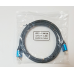 Кабель HDMI-HDMI (2.0V) 2K*4K 1.5м Чорний із блакитним