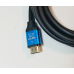 Кабель HDMI-HDMI (2.0V) 2K*4K 3 м Чорний із блакитним