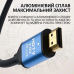 Кабель HDMI-HDMI (2.0V) 2K*4K 5 м Чорний з блакитним
